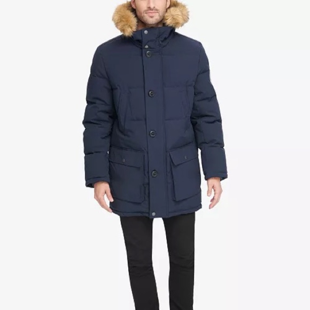 Tommy Hilfiger Men's Heavyweight Long Snorkel Coat